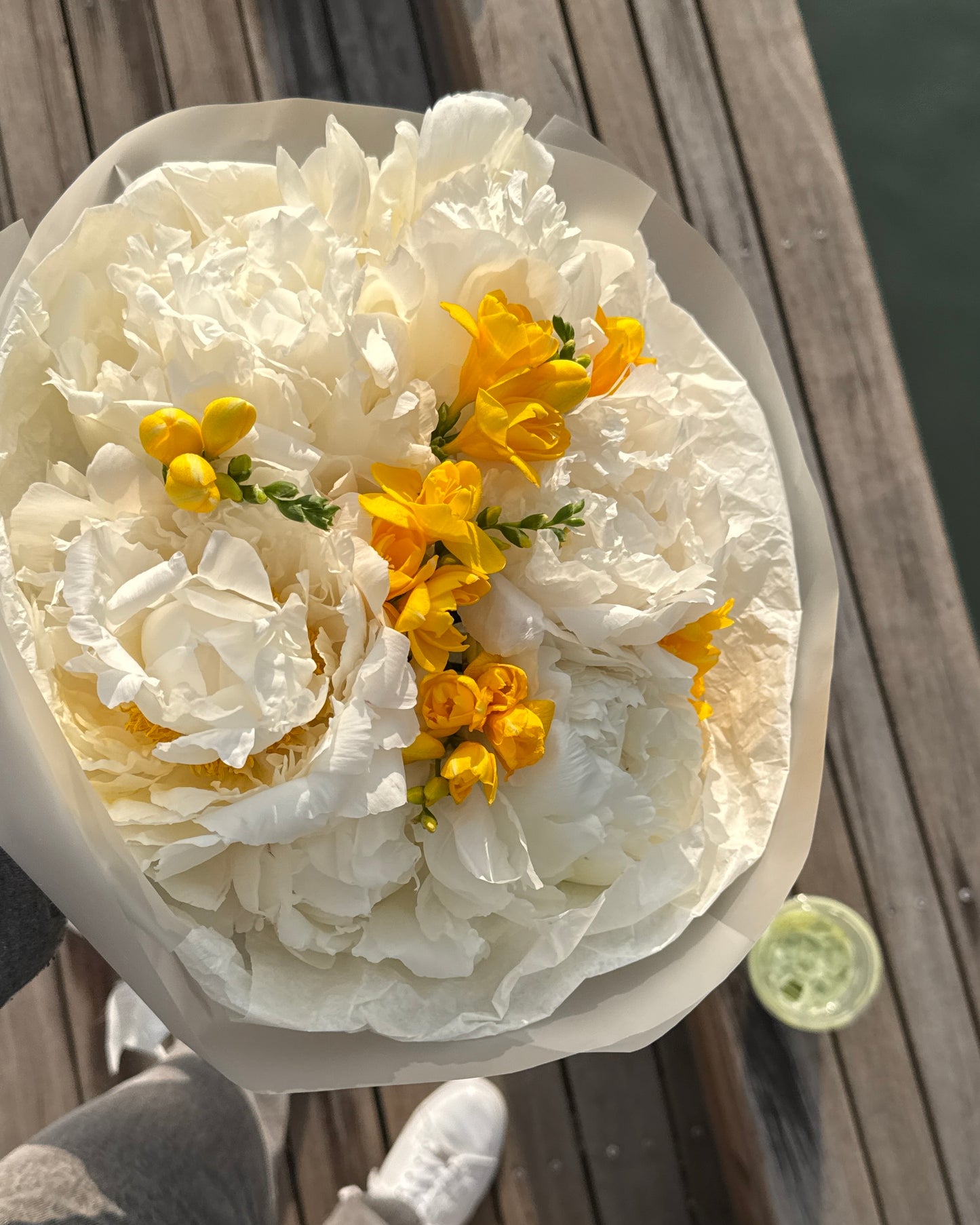 Sunlit Peonies Bouquet