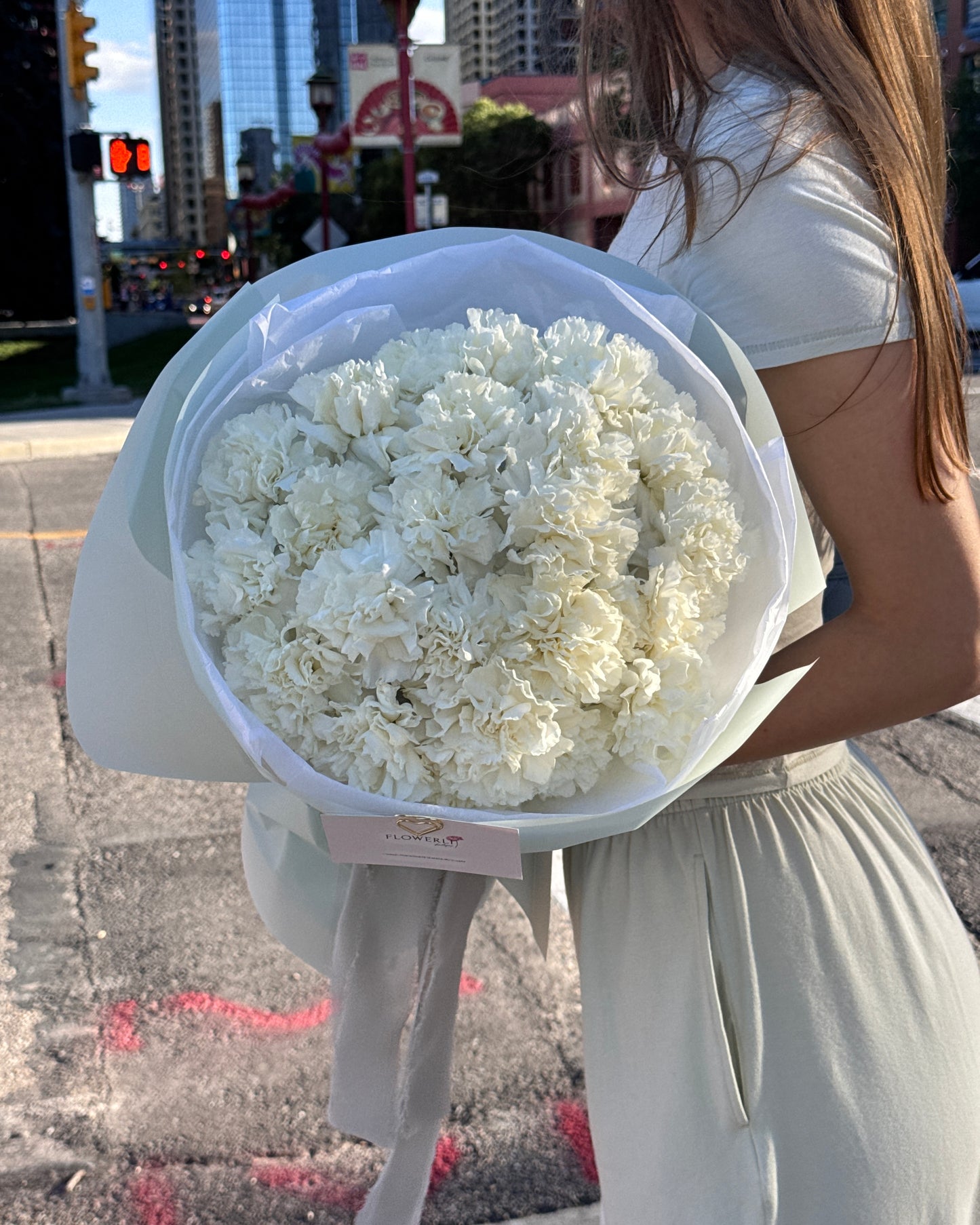 White Carnations Bouquet