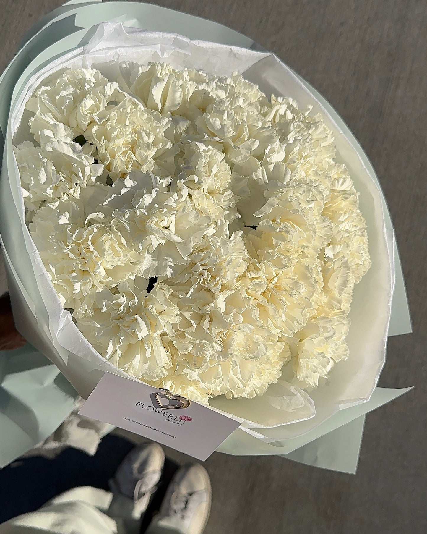 White Carnations Bouquet