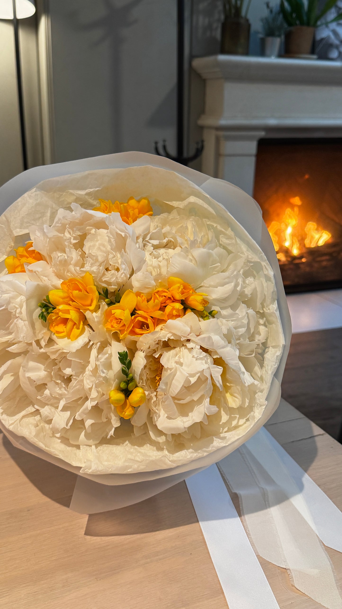 Sunlit Peonies Bouquet