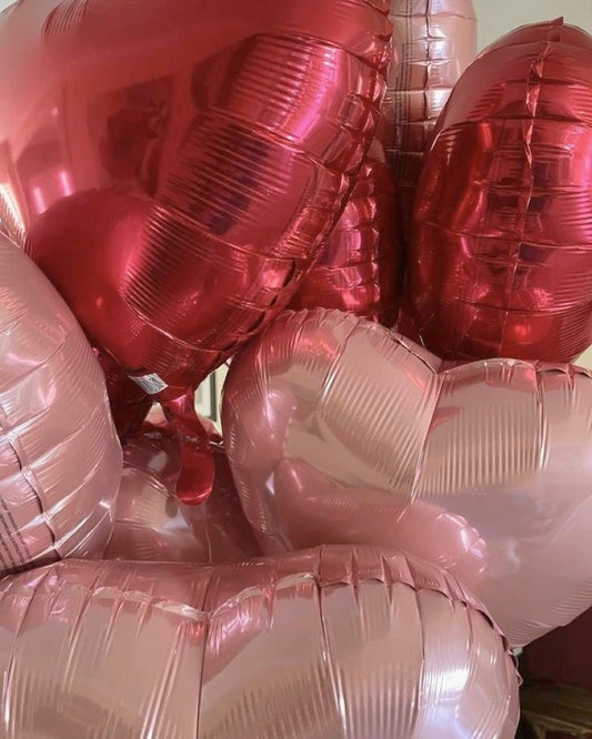 Balloon Set “Pink & Red Hearts”