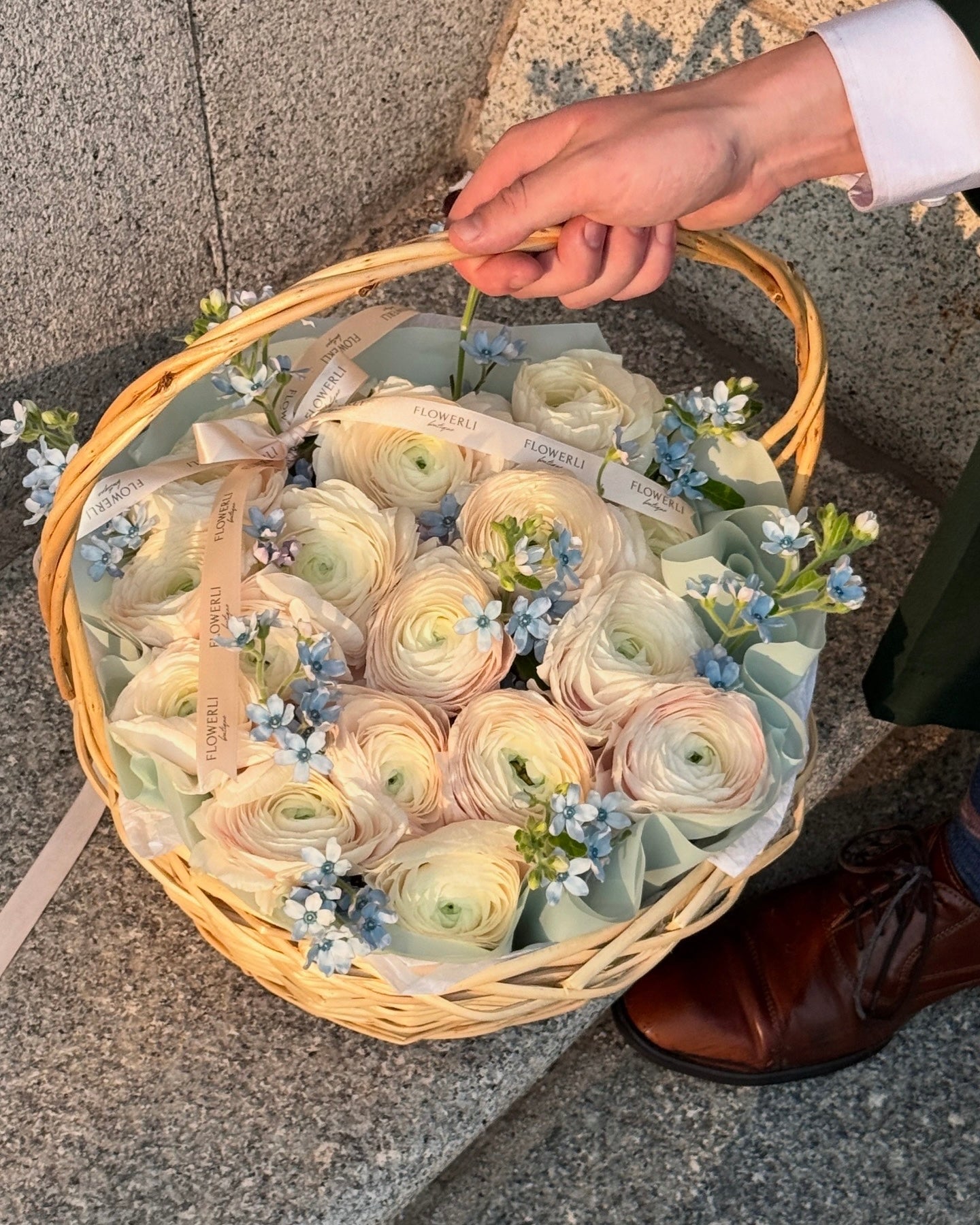 Heavenly Ranunculus Basket