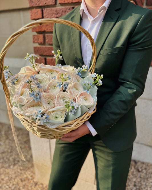 Heavenly Ranunculus Basket